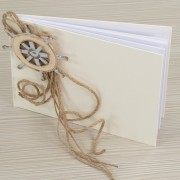 Χειροποίητο Βιβλίο ευχών 202578 Ναυτική Τιμονιέρα 45φύλλων