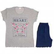 Πυτζάμα 530 κορίτσι Heart (12-16 ετών)