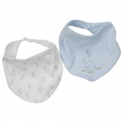 Τρίγωνη σαλιάρα 75105 blue rabbit (38x17εκ.)