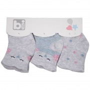 Βρεφικές κάλτσες 3τμχ 68332 owls (one size)