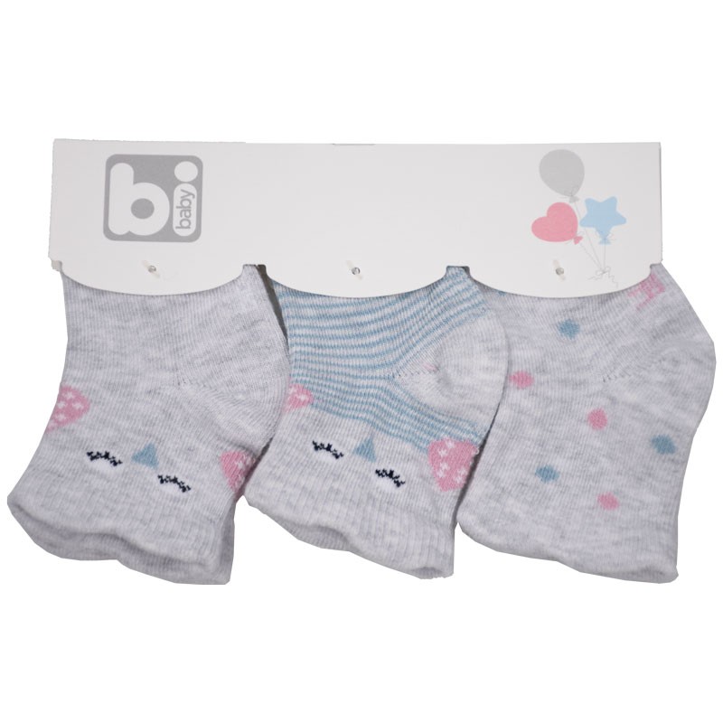 Βρεφικές κάλτσες 3τμχ 68332 owls (one size)