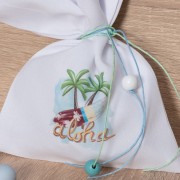 Χειροποίητη Μπομπονιέρα Aloha 6024 Πουγκί