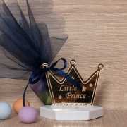 Μπομπονιέρα βάπτισης βραχάκι plexi glass 5980 Little Prince_0