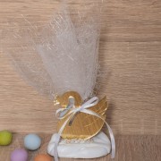Μπομπονιέρα βάπτισης βραχάκι plexi glass 5979 Κύκνος_0
