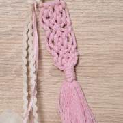 Χειροποίητη Μπομπονιέρα μπρελόκ macrame 5972 