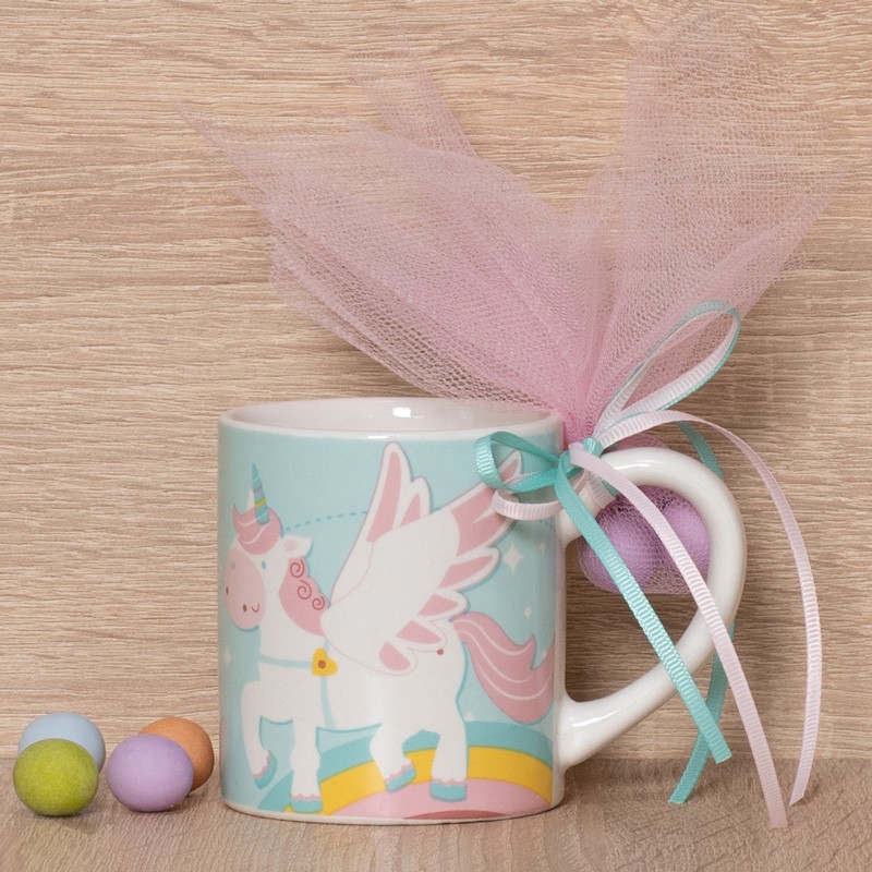Μπομπονιέρα βάπτισης κούπα 6027 unicorn