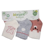 Βρεφικές κάλτσες 68411 3τμχ biorganic