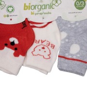 Βρεφικές κάλτσες 68407 3τμχ biorganic(0-3 μηνων)