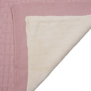 Πλεκτή κουβέρτα με επένδυση 224010 (90εκ. x 80εκ.)
