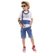 Hashtag 238806 Σετ με τζιν βερμούδα και φουλάρι 1-6