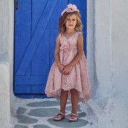 Aslanis Baby Αs830 Φόρεμα Βάπτισης  2τμχ