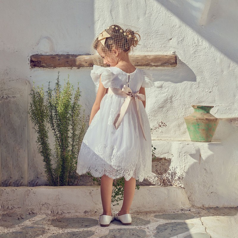 Aslanis Baby Αs844 Φόρεμα Βάπτισης 2τμχ  