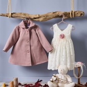 Aslanis Baby Αs846 Φόρεμα Βάπτισης 2τμχ