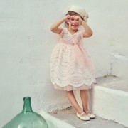 Aslanis Baby Αs848 Φόρεμα Βάπτισης 2τμχ