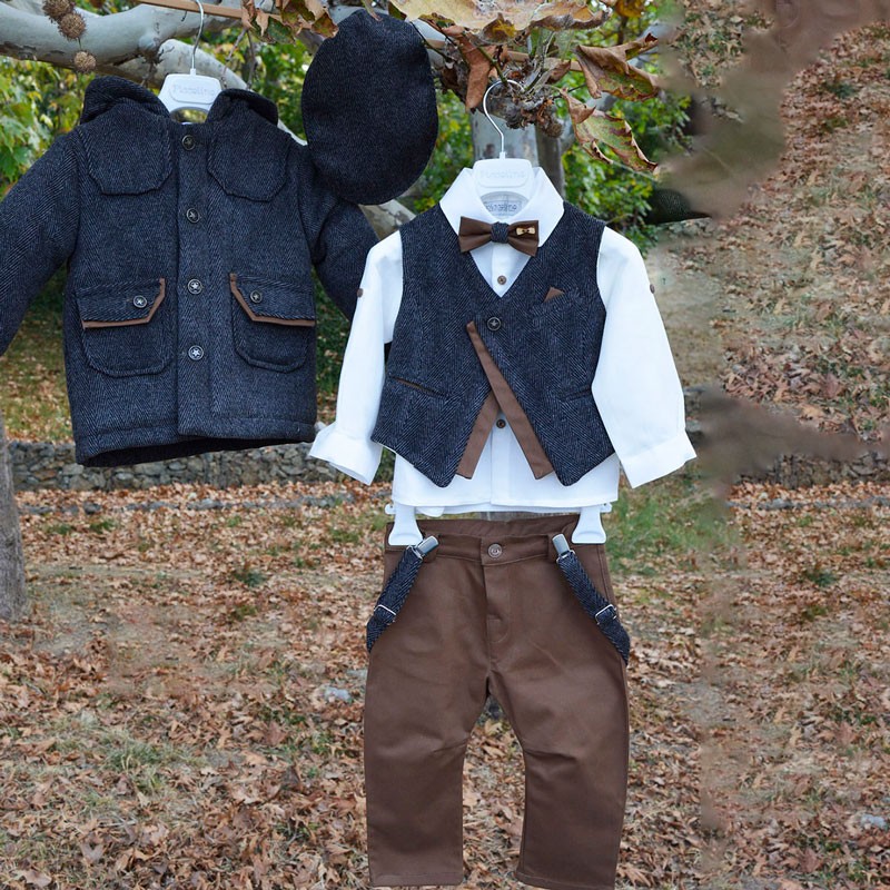 Piccolino Kevin 23f18Brown Χειμερινό Κουστούμι 6τμχ