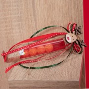 Χειροποίητη μπομπονιέρα σωλήνας christmas 6129
