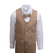 Terry Wear 5588 Κοστούμι Βάπτισης 4τμχ μπεζ