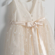 Piccolino Veronica Nude DR24S134 Φόρεμα βάπτισης 2τμχ