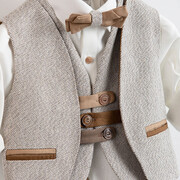 Piccolino Be Fabulous Lucas Safari BFA23S05 Κοστούμι Βάπτισης 6τμχ