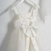 Piccolino Emilia Ivory DR24S125 Φόρεμα βάπτισης 2τμχ