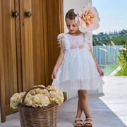 Aslanis Baby As607 Φόρεμα Βάπτισης 2τμχ