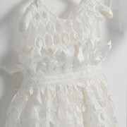 Piccolino Bianca Ivory DR24S122 Φόρεμα βάπτισης 2τμχ