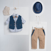 Piccolino Tony Safari AG20S26 Κοστούμι βάπτισης 6τμχ