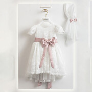 Piccolino Be Fabulous Milena-puce BFG23S06 Φόρεμα βάπτισης 2τμχ