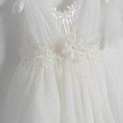 Piccolino Margot Ivory DR24S132 Φόρεμα βάπτισης 2τμχ