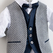 Piccolino Be Fabulous Liam Aegean BFA23S04 Κοστούμι Βάπτισης 6τμχ