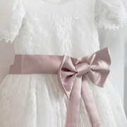 Piccolino Be Fabulous Milena-puce BFG23S06 Φόρεμα βάπτισης 2τμχ