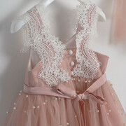 Piccolino Be Fabulous Ariella puce BFG24S11 Φόρεμα βάπτισης 2τμχ