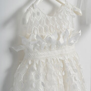 Piccolino Bianca Ivory DR24S122 Φόρεμα βάπτισης 2τμχ