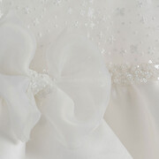 Piccolino Be Fabulous Stephania Ivory BFG24S12 Φόρεμα βάπτισης 2τμχ