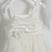 Piccolino Emilia Ivory DR24S125 Φόρεμα βάπτισης 2τμχ