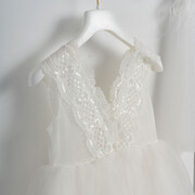 Piccolino Be Fabulous Stella Ivory BFG23S02 Φόρεμα βάπτισης 2τμχ