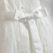 Piccolino Be Fabulous Milena Ivory BFG23S06 Φόρεμα βάπτισης 2τμχ