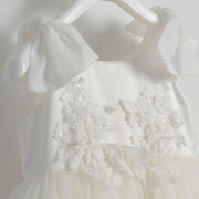 Piccolino Be Fabulous Elisabeth Ivory BFG24S07 Φόρεμα βάπτισης 2τμχ