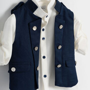 Piccolino Be Fabulous Che Blue BFA24S12 Κοστούμι Βάπτισης 6τμχ