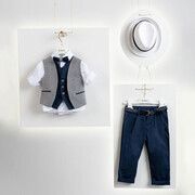 Piccolino Be Fabulous Liam Aegean BFA23S04 Κοστούμι Βάπτισης 6τμχ