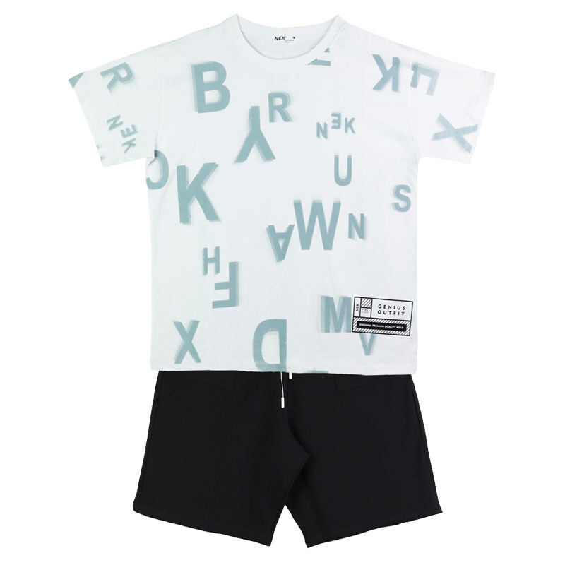 Νεκ 061524 Σετ σορτς αγόρι εφηβικό S/M/L