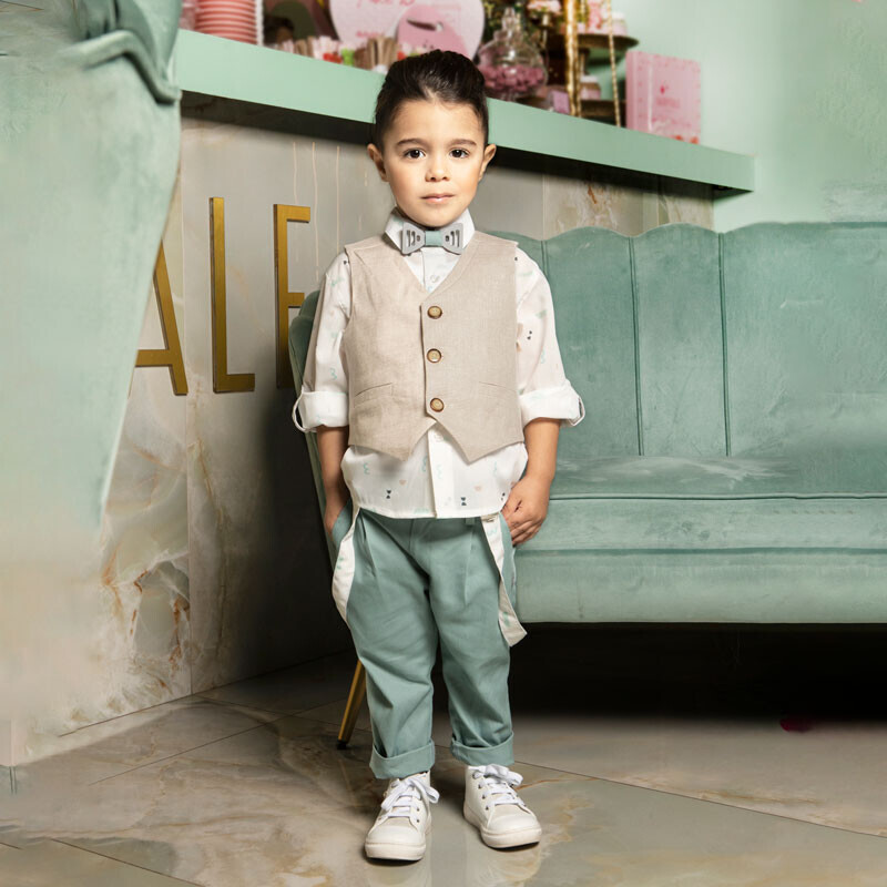 Dolce Bambini 8714 Κοστούμι Βάπτισης 6τμχ