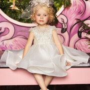 Dolce Bambini 9757-1 Φόρεμα Βάπτισης 2τμχ