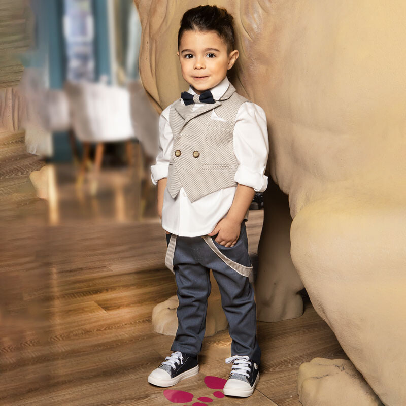 Dolce Bambini 8701 Κοστούμι Βάπτισης 6τμχ