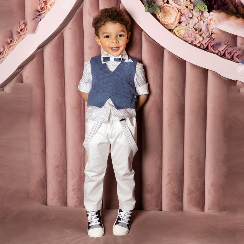 Dolce Bambini 8718 Κοστούμι Βάπτισης 6τμχ
