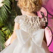 Dolce Bambini 9757-1 Φόρεμα Βάπτισης 2τμχ
