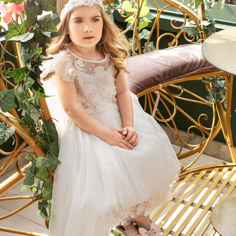 Dolce Bambini 9761-1 Φόρεμα Βάπτισης 2τμχ