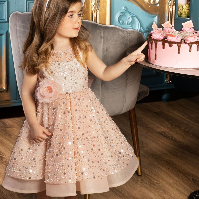 Dolce Bambini 9775-8 Φόρεμα Βάπτισης 2τμχ