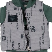 Hashtag 243617 Σετ φόρμα 3τμχ. με αμάνικο μπουφάν, 6-24 μηνών