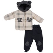 Hashtag 243621 Σετ 3τμχ. με fleece ζακέτα , 6-24 μηνών